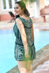 AAHELI PRINTED RAYON EMERALD JUMPSUIT AAHELI PRINTED RAYON EMERALD JUMPSUIT